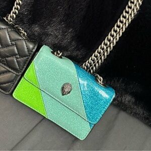 COPY - Kurt Geiger Blue Mini Bag with Chain Straps